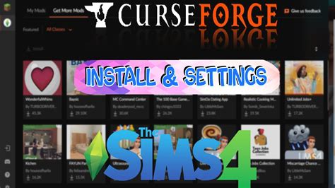 curseforge can't find sims 4|How to use the CURSEFORGE APP for THE SIMS 4 .